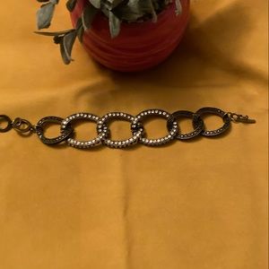 Silver circle bracelet